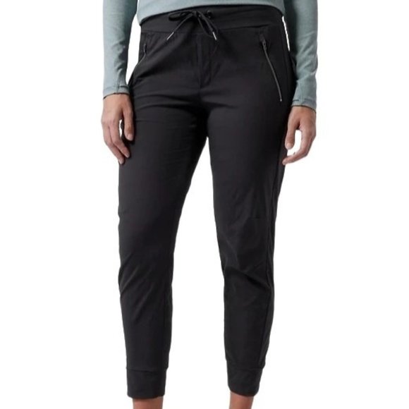 🆕 Athleta Trekkie North Jogger Pant in Black Current Season Size 12 - Picture 1 of 11